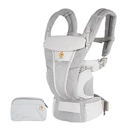 Рюкзак-переноска Ergobaby Omni Breeze Baby Carrier від народження Pearl Grey