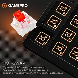 Клавіатура GamePro Genesis Metallic 100% Red switches (MK144B) - мініатюра 7