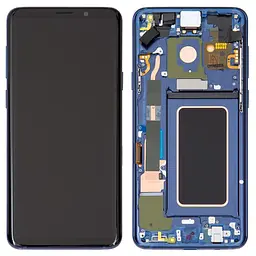 Дисплей для Samsung G965 Galaxy S9 Plus, синій, з рамкою, Original (PRC), coral Blue, original glass