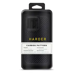 Чохол до мобільного телефона Harder Carbon Pattern Apple iPhone 14 Pro Max Black (ARM76780) - мініатюра 3