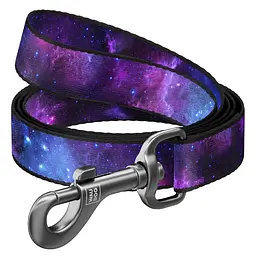 Повідець для собак нейлоновий Waudog Nylon малюнок NASA21 L Ш 25 мм Довж 122 см