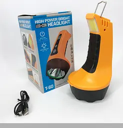 Ліхтар XPRO T60 3W COB з Li-Ion акумулятором, індикацією заряду, гаком та ЗУ Type-C (46869-T60_152)