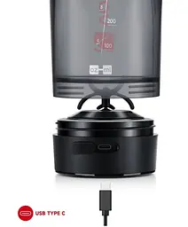 Шейкер спортивний електричний VOLTRX Gallium 600 мл Tritan Red (Gallium_Red) - мініатюра 8