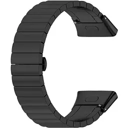 Ремінець DK Metal Link Steel Watch Band для Xiaomi Redmi Watch 3 (black) - мініатюра 2