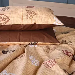 Простирадло MirSon Ranforce Elite 17-0705 Toffee Hearts 110х160 см шоколадне (2200010619812) - мініатюра 4