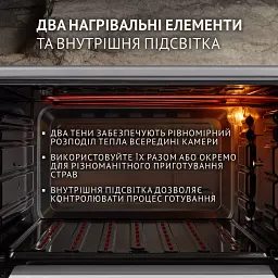 Електрична піч Perfelli MIRAGE 37 GREY - мініатюра 4