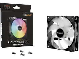 Вентилятор для корпусу Be quiet! Light Wings LX 120 PWM Black (BL120) - мініатюра 3