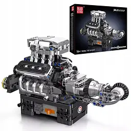 Конструктор двигун Mould King McLaren V8 Technic моторизований восьмициліндровий мотор для дітей та дорослих 737 деталей