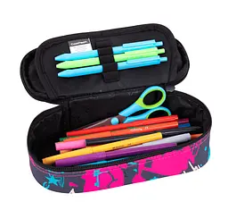 Пенал на блискавці CoolPack Campus K-POP black з органайзером для ручок 23x9x5 см (F062036) - мініатюра 2