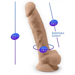 Фалоімітатор з вібрацією SilexD Vetus Vibro Flesh - мініатюра 6