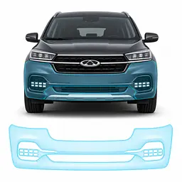 Антигравійна захисна бронеплівка за лекалами для Chery Tiggo 8 I 2018-2020 - передній бампер