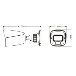 IP-відеокамера 4Mp TVT TD-9441S4L-A(D/PE/AW2) Black f=2.8mm, ІЧ+LED-підсвічування, з мікрофоном (77-00478) - мініатюра 2