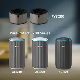 Набір фільтрів до очищувачів повітря Philips HEPA NanoProtect 3200 (FY3200/30) - мініатюра 3