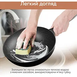 Сковорода-вок Grand Chef з антипригарним мармуровим покриттям 28 см (25-45-125) - мініатюра 12