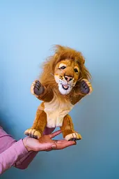 М'яка іграшка на руку Hansa Puppet Лев, 28 см, (4041) - мініатюра 5