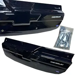 Зимова накладка на радіаторні решітку Chevrolet Aveo T250 06-11 Глянець Voron Glass - мініатюра 2