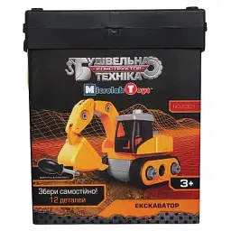 Конструктор Microlab Toys Будівельна техніка — екскаватор (MT8901) - мініатюра 2