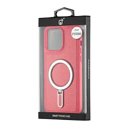 Чохол Jinduka Leather Ringo iPhone 15 Pro Max Red - мініатюра 2