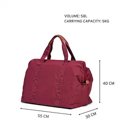 Сумка Childhome Mommy bag Signature burgundy (CWMBBSUBU) - мініатюра 7