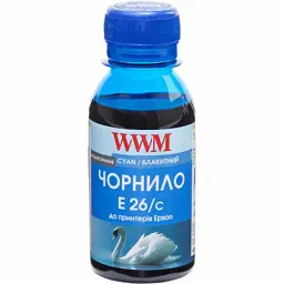 Чорнило WWM Epson XP-600/XP-605/XP-700 100г Cyan (E26/C-2)