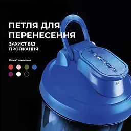 Шейкер спортивний електричний VOLTRX VortexBoost 600 мл. Tritan Blue (Vortex_Blue) - мініатюра 6