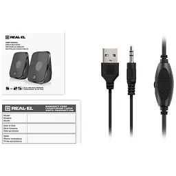 Акустична система REAL-EL S-25 USB Black (EL121100022) - мініатюра 10