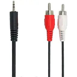 Кабель мультимедійний 3.5mm M to 2xRCA M 1.8m REAL-EL (EL123500042)