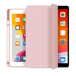 Чохол-книжка BeCover Tri Fold Soft TPU з кріпленням Apple Pencil для Apple iPad 10.2 2019/2020/2021 Pink (706745) - мініатюра 2