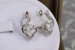 Сережки Xuping Jewelry звуки весни 1.9 см сріблясті