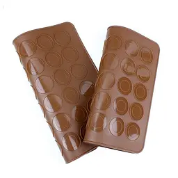 Форма для випічки силіконова «Macaroons» килимок 25х28 см (30 шт х 3,5 см) Рожевий 82704 - мініатюра 4