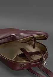 Шкіряний міський жіночий рюкзак на блискавці Cooper бордовий - мініатюра 6