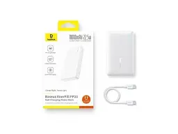 Зовнішній акумулятор (павербанк) BASEUS 10000mAh 22.5W (P1008210D213-00) White - мініатюра 5