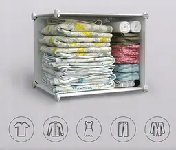 Модульна шафа-органайзер Leobert Kids для дитячих іграшок білий - мініатюра 3