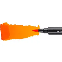 Маркер акварельний Santi Brush Marker SWB-04 помаранчевий двосторонній 6 шт. (391060) - мініатюра 3