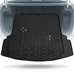 Автомобільний килимок у багажник Volkswagen Jetta 2011- Гумо - пластик бортик 3-5 см (Avto-Gumm)