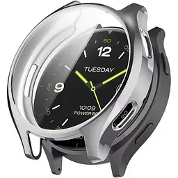 Захисний чохол Tamister для смартгодинника Xiaomi Watch 2 з плівкою сріблястий
