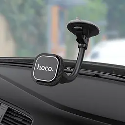 Автотримач Hoco CA55 Astute Series Windshield Car Holder Black/Gray (07543) [78724] - мініатюра 4