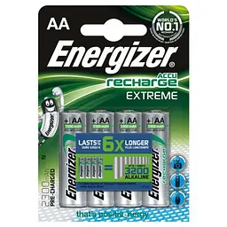 Аккумулятори Energizer Recharge Extreme AA/HR06 LSD Ni-MH 2300 mAh BL 4шт