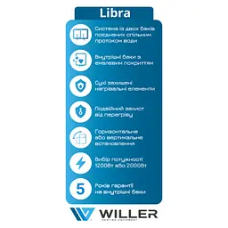 Бойлер Willer EVH30DRI Libra - мініатюра 10