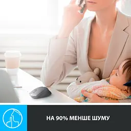 Мишка Logitech M330 Silent plus Blue (910-004910) - мініатюра 2