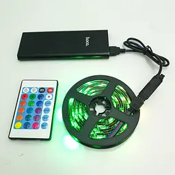 Стрічка світлодіодна RGB 5050 з пультом від USB 5V для фонового підсвічування в силіконі UKC 5 метрів - мініатюра 7