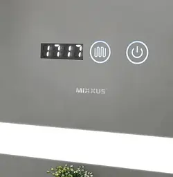 Дзеркало Mixxus Light MR01-90x70 (годинник, LED-підсвічування, антизапотівання) (MI5999) - мініатюра 9