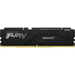 Модуль пам'яті для комп'ютера DDR5 64GB (2x32GB) 5200 MHz Beast Black Kingston Fury (ex.HyperX) (KF552C40BBK2-64) - мініатюра 3