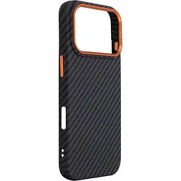 Чохол ArmorStandart LikeCarbon2 SE MagCase для Apple iPhone 17 Pro Black Orange (ARM89161) [156300] - мініатюра 3