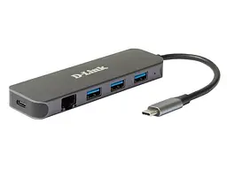 Мультипортовий адаптер D-Link DUB-2334 (DUB-2334/A1A) - мініатюра 2