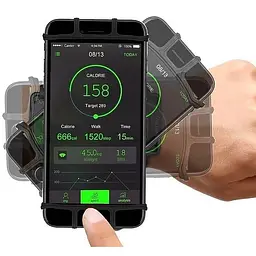 Спортивний тримач на руку для смартфона BeCover BC-RZSS034 Black (709634) - мініатюра 4