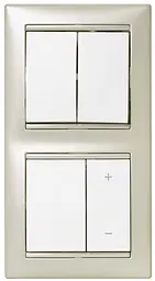 Перемикач 2-х клавішний Valena Classic 10АХ 250V автоматичні клеми білий Legrand osv0002064
