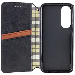 Шкіряний чохол-книжка GETMAN Cubic (PU) для Oppo A60 4G Чорний - мініатюра 4
