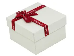 Коробка подарункова XUPING з бантом "Crystal Jewelry з подушечкою" 9х9см, h= 5.5см (169715)