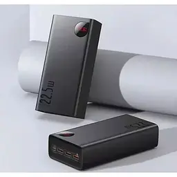 Портативна батарея Baseus Adaman Digital Display Fast Charge 40000 mAh 22.5W PPAD020101 Black - мініатюра 2